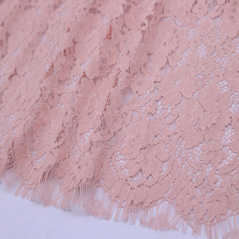 Lace Fabric Small Floral Eyelash Nylon for Women's Wear Wholesale Supp 5